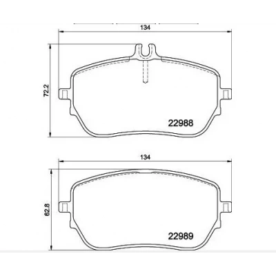 Mercedes Ön Fren Balata MGA-56337