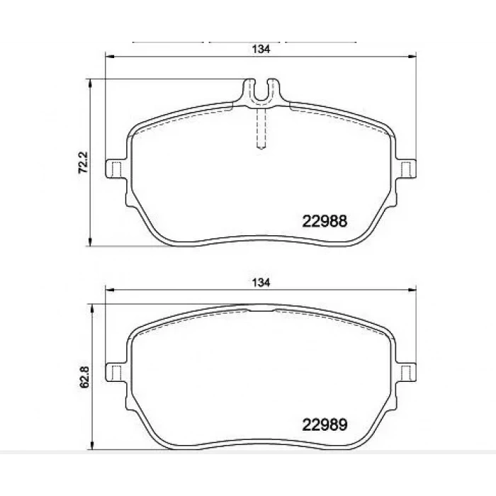 Mercedes Ön Fren Balata MGA-56337