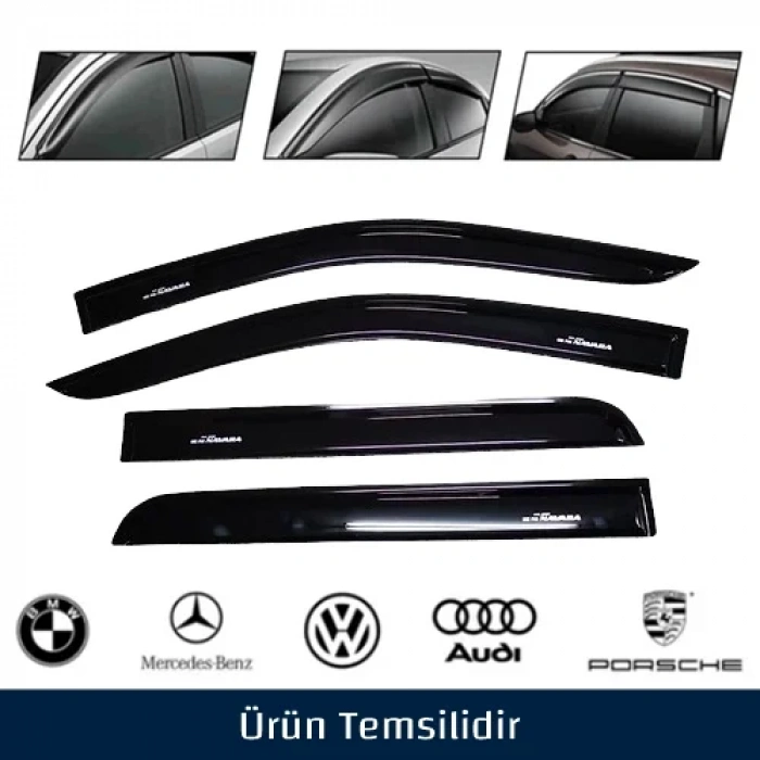 Nissan Navara cam rüzgarlığı 4lü - 001NS010201