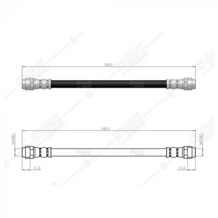 Volkwagen Arka Fren Hortumu Svac-100132