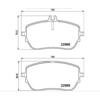Mercedes Ön Fren Balata MGA-56337