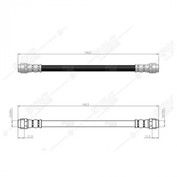 Volkwagen Arka Fren Hortumu Svac-100132