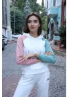 Kanguru Cepli Sweatshirt - BEYAZ