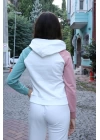 Kanguru Cepli Sweatshirt - BEYAZ