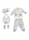 Sema Bebe 5li Premature Puanlı Set - Açık Mavi 8682476853155