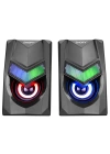 SNOPY SN-X25 2.0  RGB IŞIKLI 3WX2SİYAH USB SPEAKER