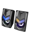 SNOPY SN-X25 2.0  RGB IŞIKLI 3WX2SİYAH USB SPEAKER