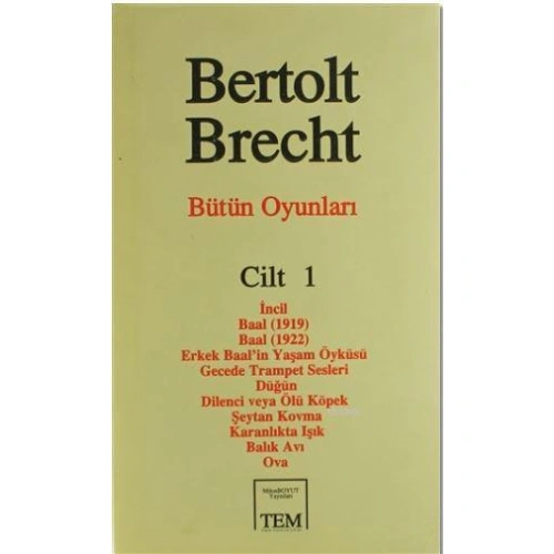 Bütün Oyunları Cilt: 1