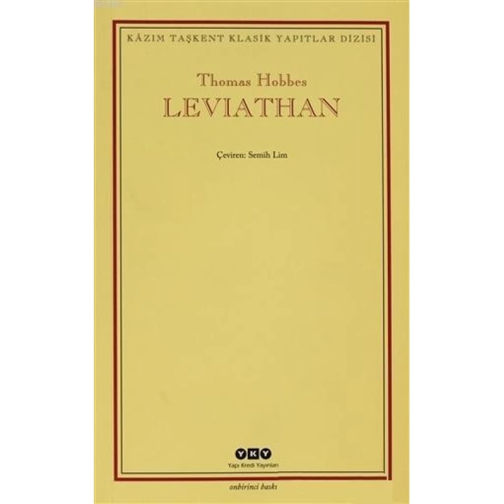 Leviathan; Bir Din ve Dünya Devletinin İçeriği, Biçimi ve Kudreti