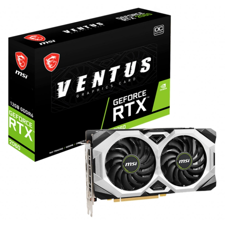 MSI GEFORCE RTX 2060 VENTUS 12G OC 12GB GDDR6 HDMI DP 192Bit