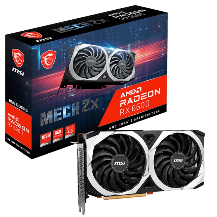 MSI RADEON RX 6600 MECH 2X 8G GDDR6 128BIT