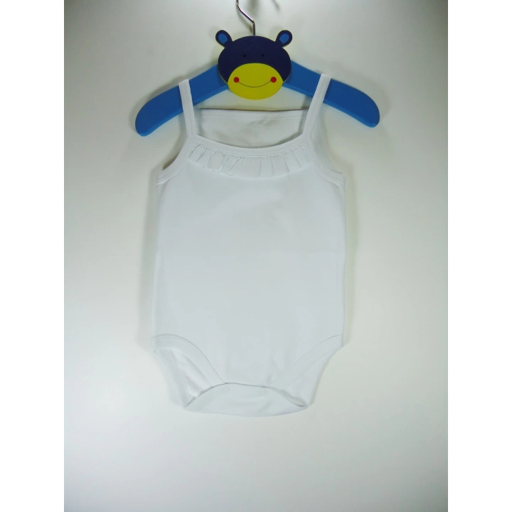 Sema Bebe Penye ip Askılı Badi (Body) - Beyaz 3-6 Ay