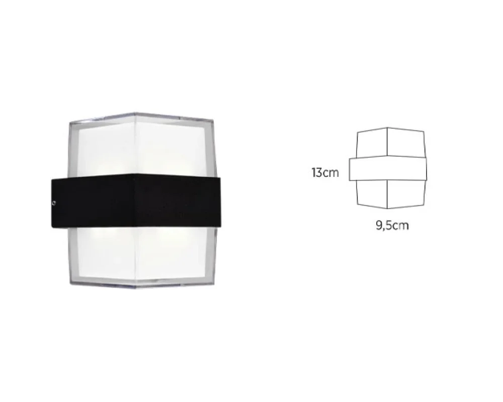 10 W Dış Mekan Dekoratif Duvar Led Aplik Gün Işığı EVM-21330