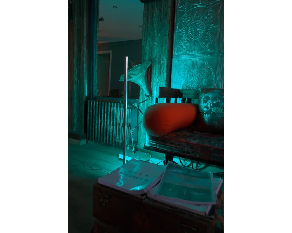 100 Cm Led Lambader Bluetooth Sese ve Müziğe Duyarlı Dekoratif Köşe Aydınlatma