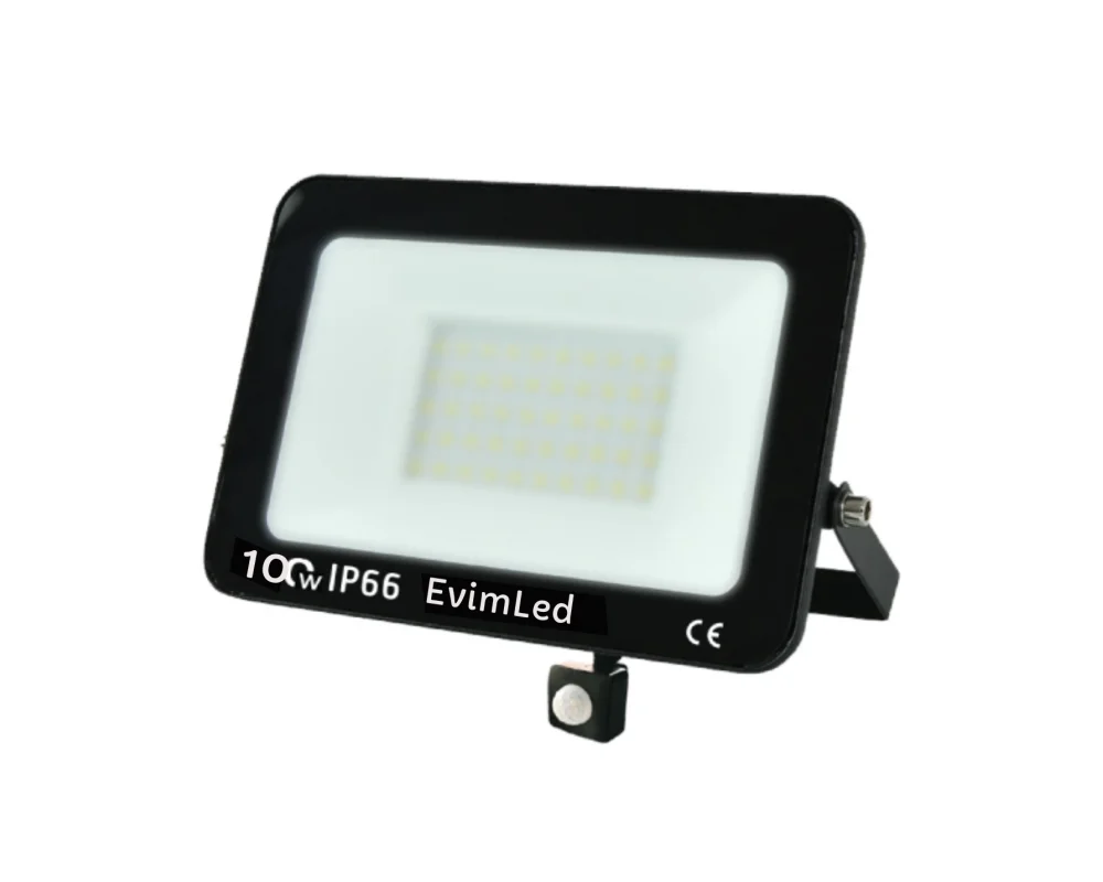 100 Watt Sensörlü SMD Led Projektör Beyaz Işık