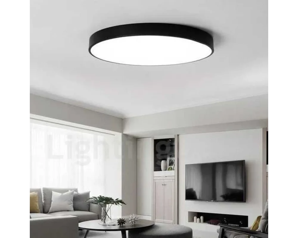 100cm 140 Watt 19500 Lümen Yuvarlak Davul Linear Aydınlatma Beyaz ve Gün Işığı