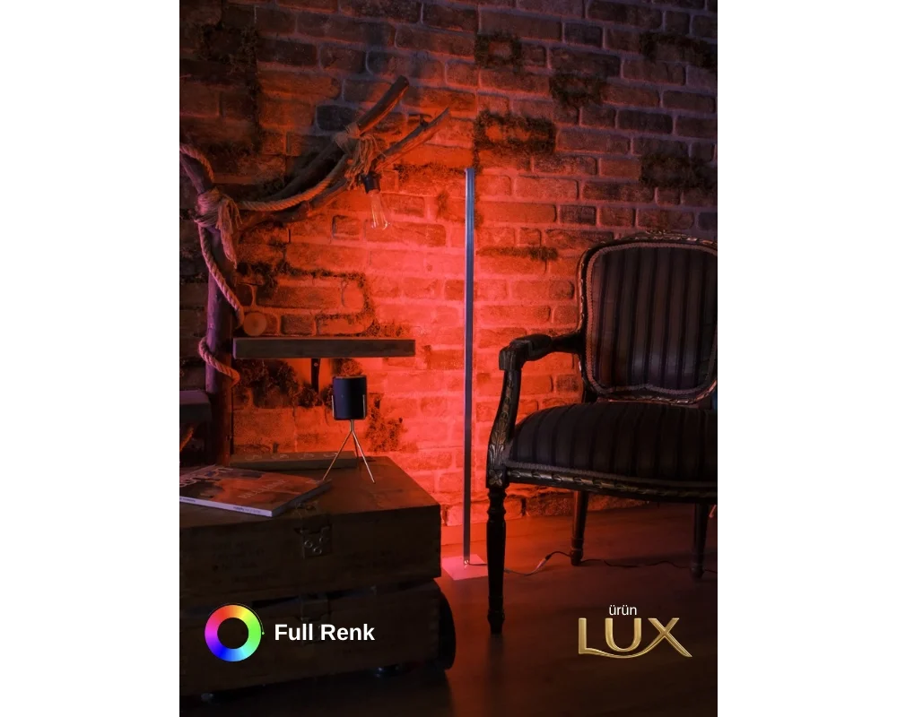 120Cm Bluetooth Sese ve Müziğe Duyarlı Dekoratif Rgb Led Lambader