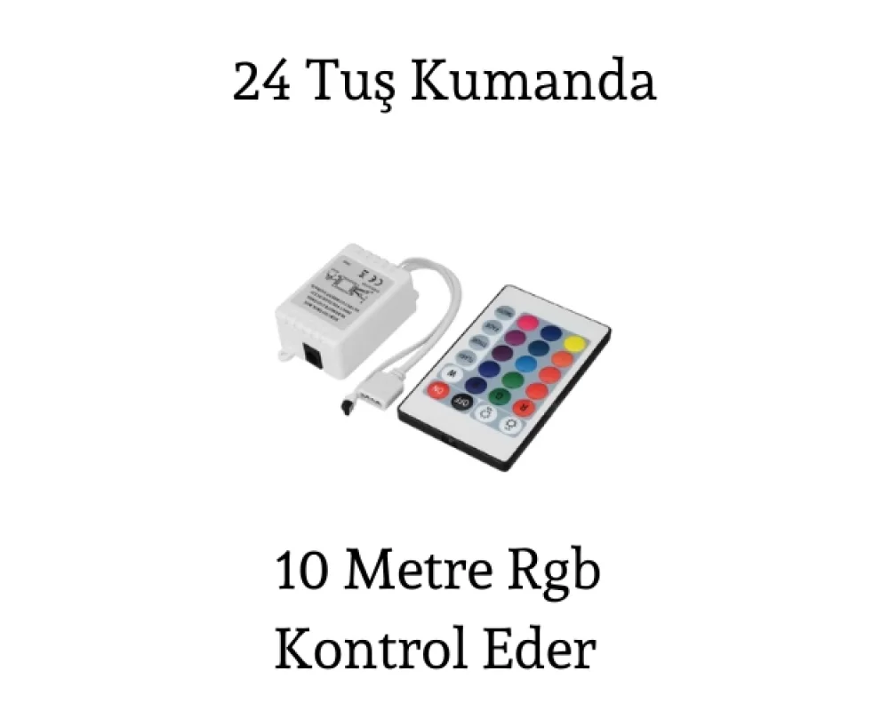 24 Tuş Rgb Kumanda ve Kontrol Ünitesi