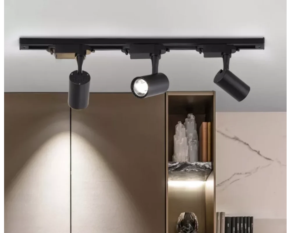 30 Watt Ray Spot Beyaz Işık Vitrin Aydınlatma 3 Adet Spot 1 Metre Ray