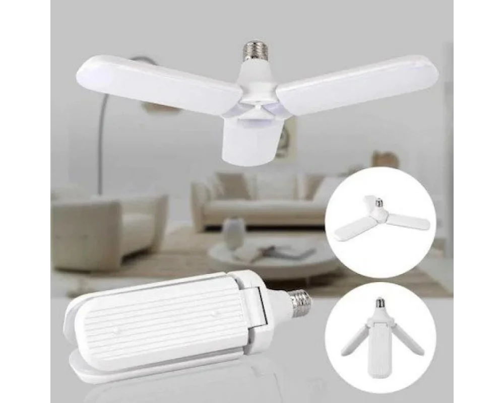 40 Watt 3 Kollu Pervane Led Ampul Beyaz ve Gün ışığı