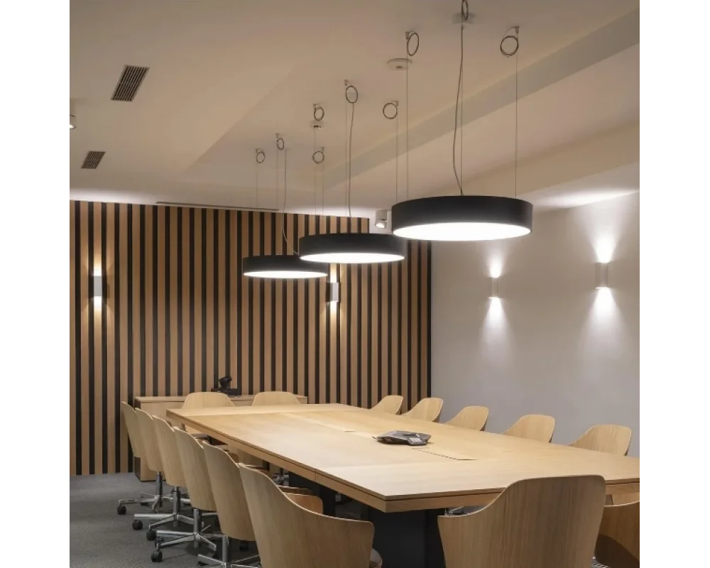 40Cm 25 Watt 3500 Lümen Yuvarlak Davul Linear Armatür Aydınlatma Beyaz ve Gün Işığı