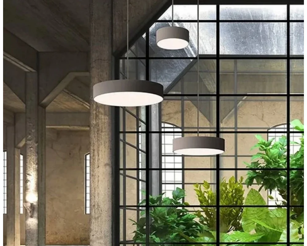 50Cm 35 Watt 4500 Lümen Yuvarlak Davul Linear Aydınlatma Beyaz ve Gün Işığı