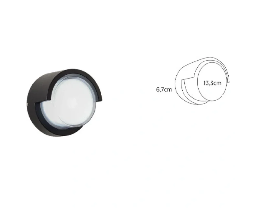 6 W Dış Mekan Dekoratif Duvar Led Aplik Gün Işığı EVM-21335