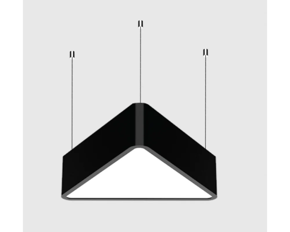 60-60-60 cm 35 Watt 4500 Lümen Üçgen Davul Linear Aydınlatma Beyaz ve Gün Işığı