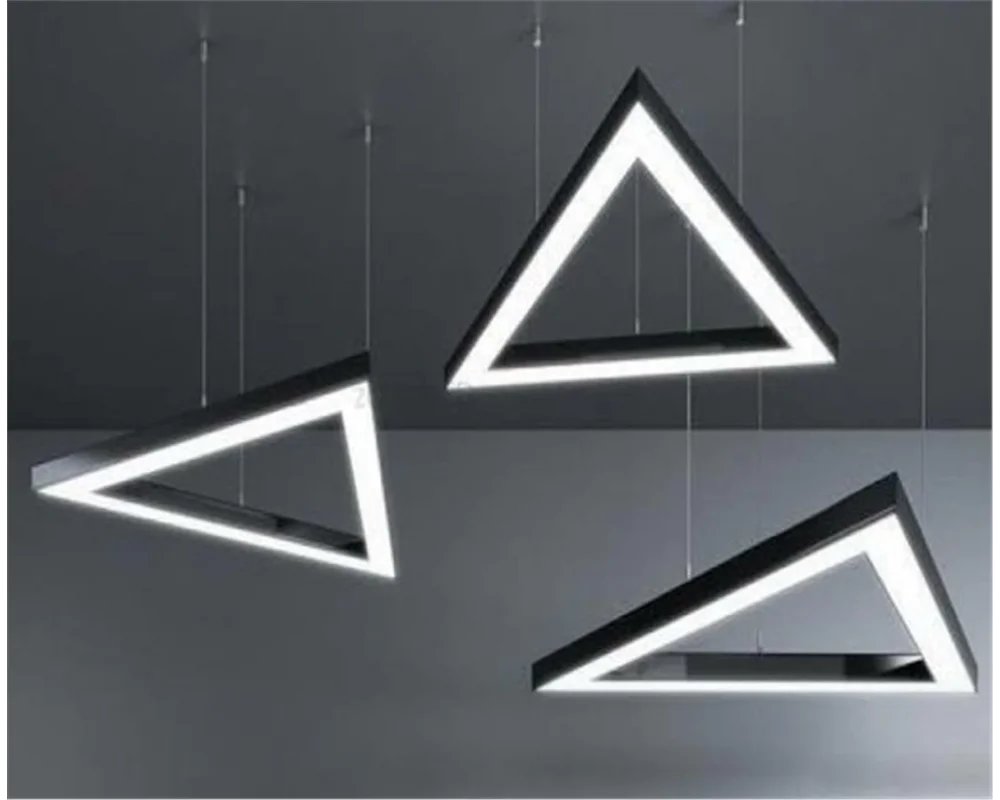 90-90-90cm 90 Watt 12500 Lümen Üçgen Linear Aydınlatma Beyaz ve Gün Işığı