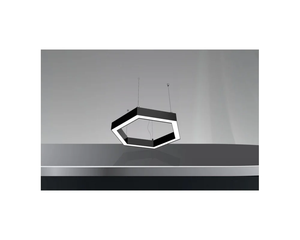 Çap 90 90 Watt 12500 Lümen Altıgen Linear Aydınlatma Beyaz ve Gün Işığı