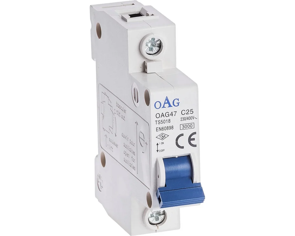 Otomatik Sigorta 1 Kutuplu 3kA ve Amper Çeşitleri