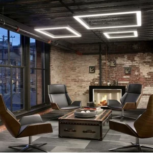 180-180 Kare 230 Watt 32250 Lümen Sarkıt Linear Aydınlatma Beyaz ve Gün Işığı