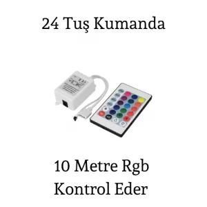 24 Tuş Rgb Kumanda ve Kontrol Ünitesi
