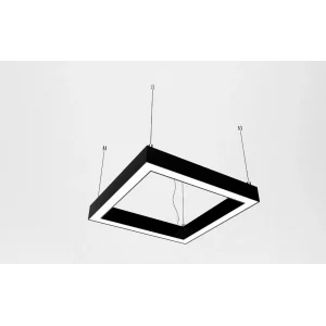 40-40 Kare 50 Watt 7000 Lümen Sarkıt Linear Aydınlatma Beyaz ve Gün Işığı