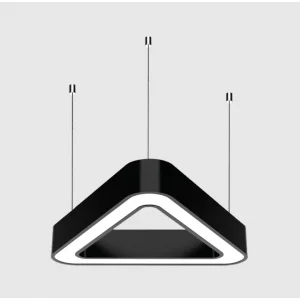 60-60-60 CM 60 Watt 8500 Lümen Üçgen Simit Linear Aydınlatma Beyaz ve Gün Işığı