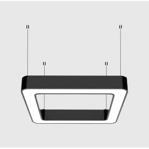 60-60 Cm 75 Watt 10500 Lümen Kare Simit Linear Aydınlatma Beyaz ve Günışığı