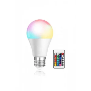 9 watt Rgb Led Ampul Uzaktan Kumandalı E27 Duy Tipi