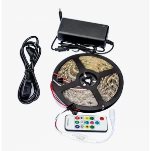 Rgb Led Magic Kayar ve Kayan Akar 5050 Smd Led 358 Mod Tak Çalıştır Set Slikonlu