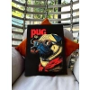 Pug Life Temalı Dijital Tablo – Gözlüklü Tüylü Dostunuzla Renkli Duvar Dekoru