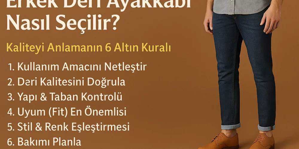 Erkek Deri Ayakkabı Nasıl Seçilir? — Kaliteyi Anlamanın 6 Altın Kuralı