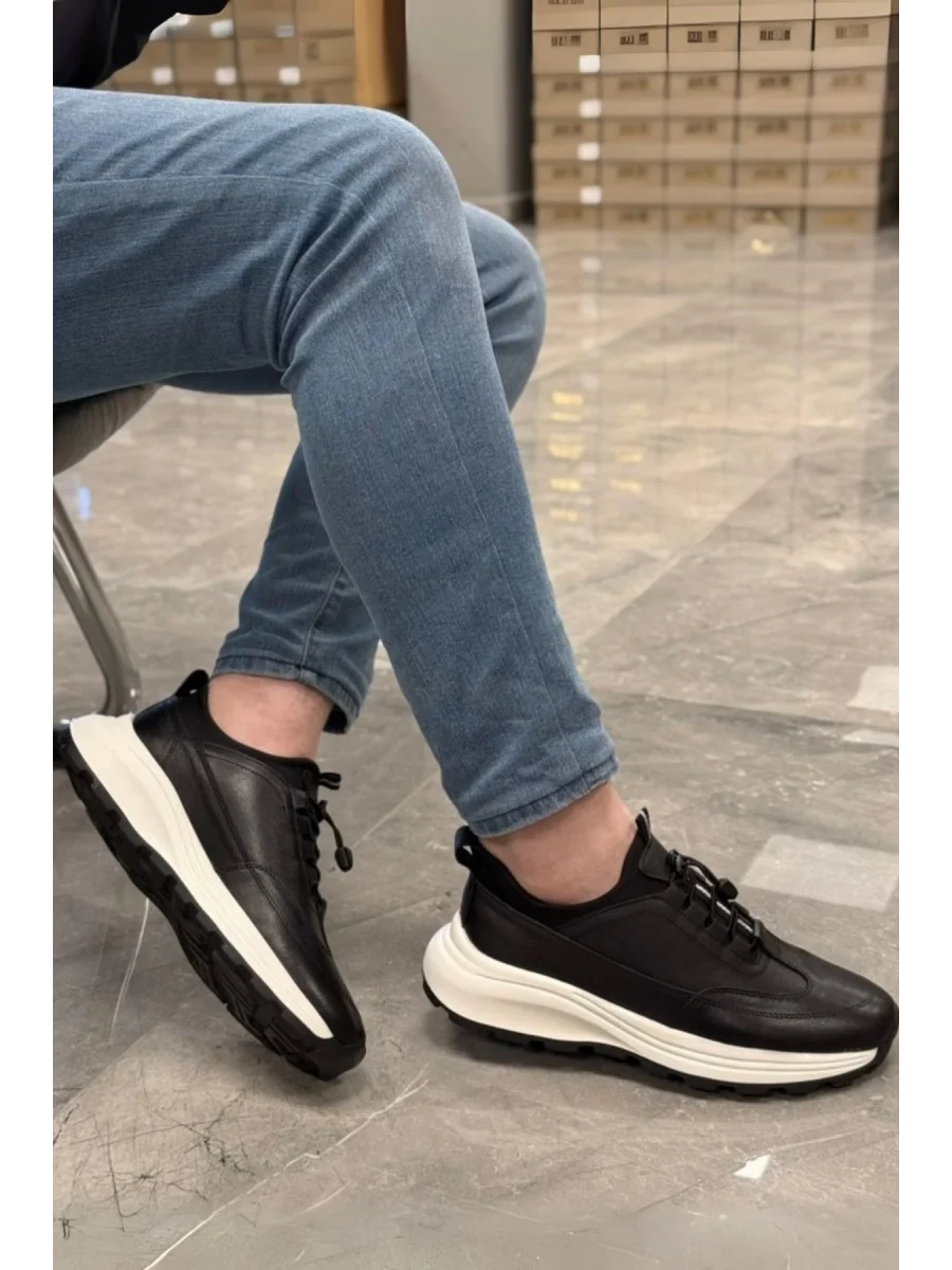 Hakiki Deri İthal Eva Taban Sneakers