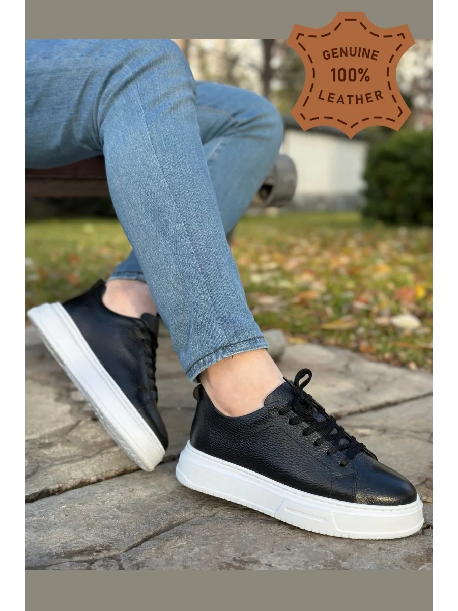 Hakiki Deri Floter Baskı Eva Taban Sneaker