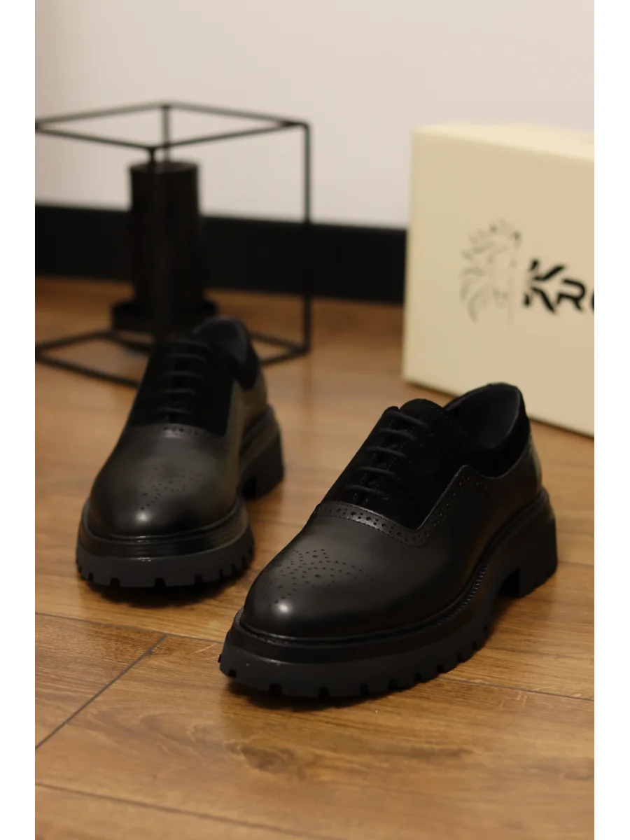 Versus Hakiki Deri Siyah Klasik Ayakkabı