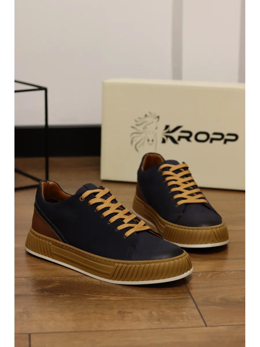 Harbor Hakiki Nubuk Deri Lacivert Sneaker