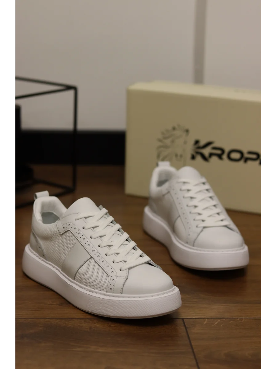 Tuscon Beyaz Hakiki Deri Eva Taban Sneaker