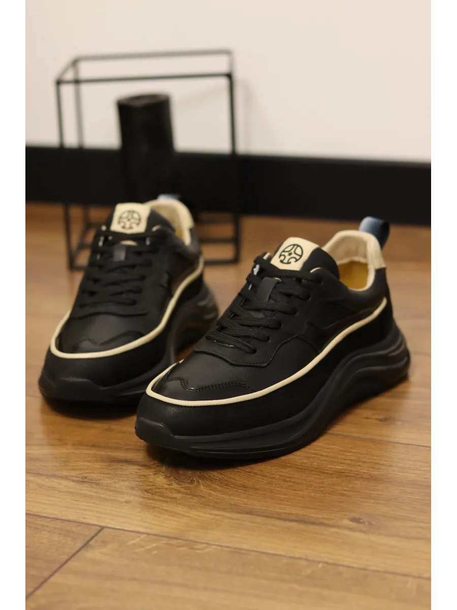 Vanta Hakiki Deri İthal Taban Sneakers Ayakkabı