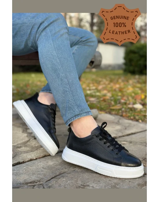 Hakiki Deri Floter Baskı Eva Taban Sneaker