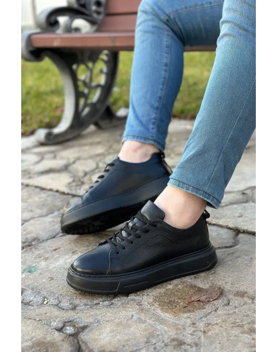 Hakiki Deri Floter Baskı Eva Taban Sneaker