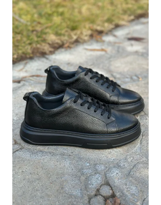 Hakiki Deri Floter Baskı Eva Taban Sneaker