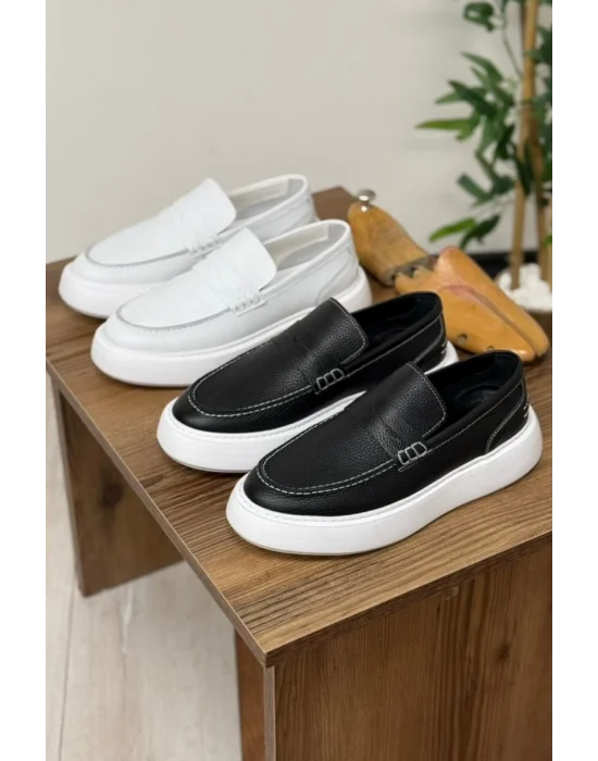 Hakiki Deri Lüx Eva Taban Loafer